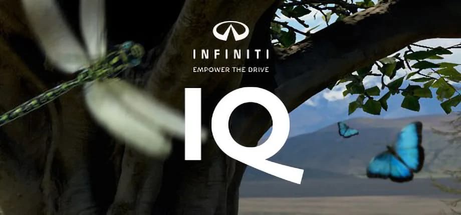 The INFINITI IQ VR experience presented at an international motor show