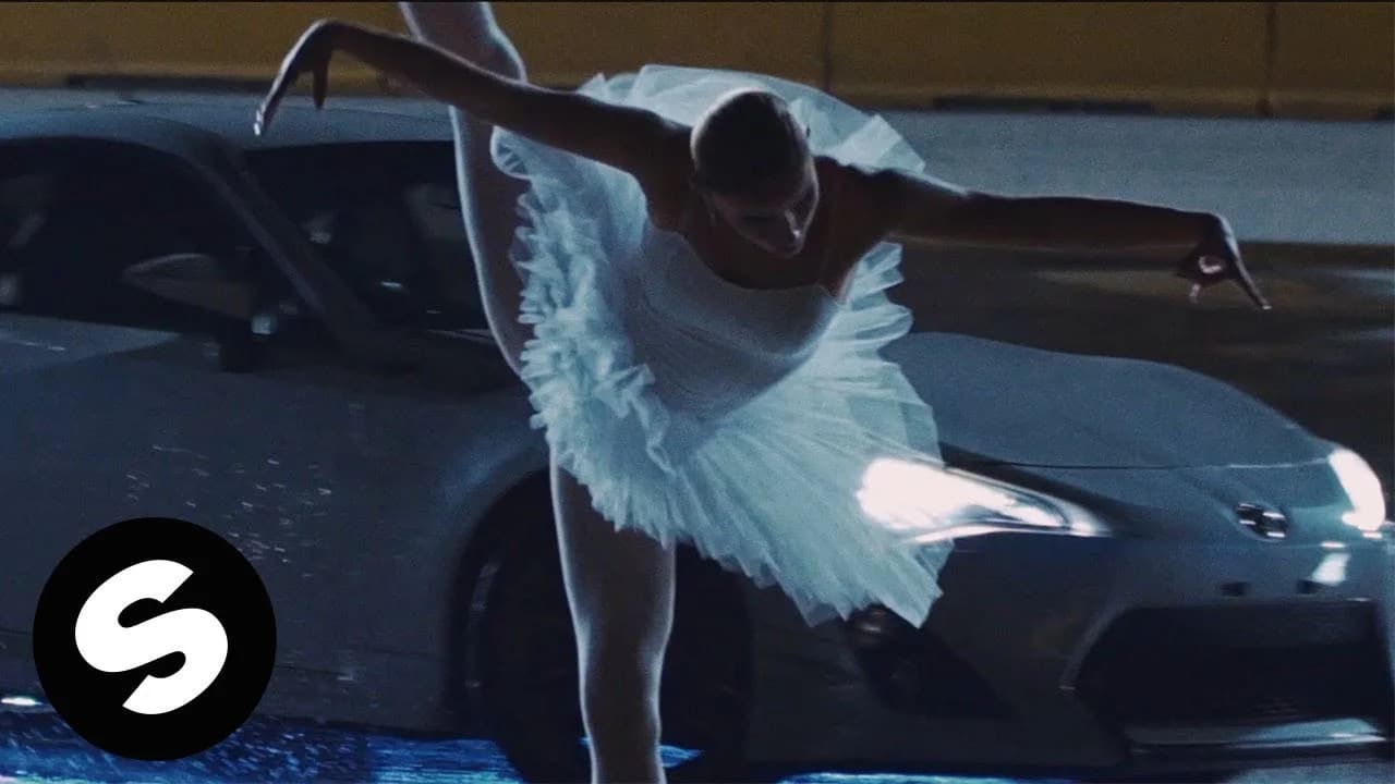 A ballet dancer facing a performance car in High Like This